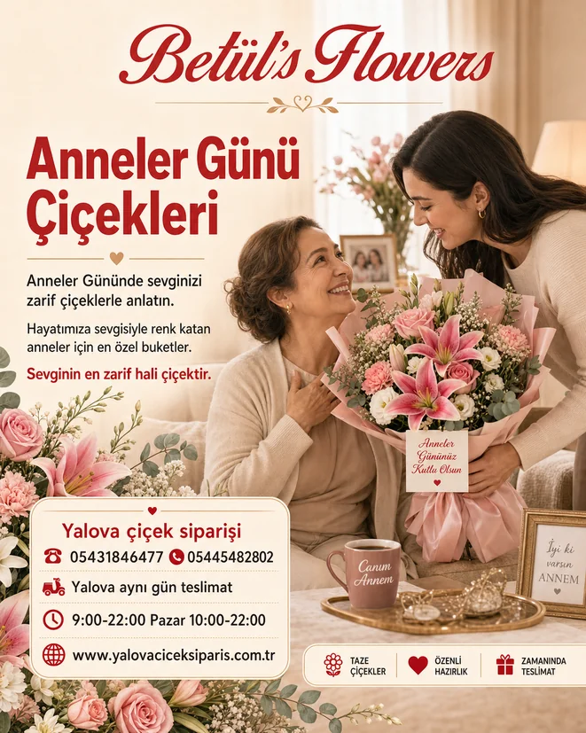 Yalova’da Anneler Günü İçin Çiçek Önerileri