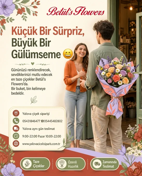 Yalova’da Sevgiliye Çiçek Göndermek İçin En Güzel Seçenekler