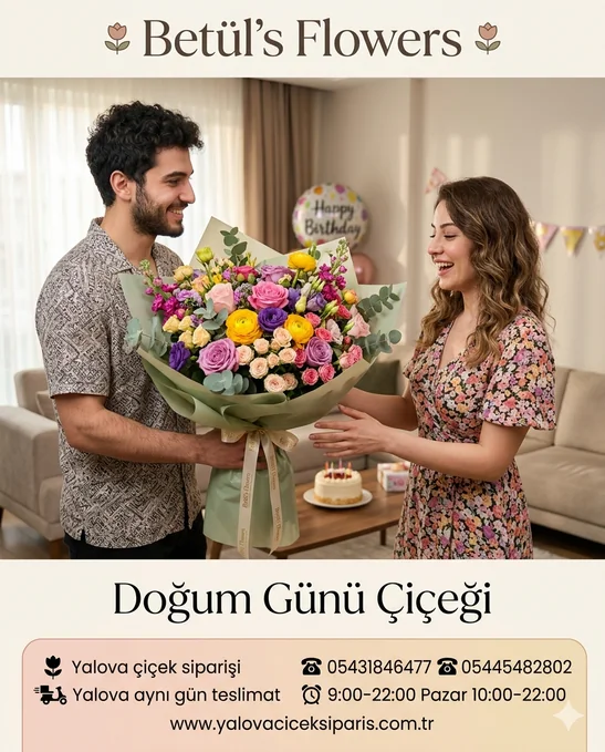 Yalova’da Doğum Günü İçin Hangi Çiçekler Tercih Edilir?